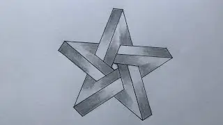 How To Draw An Impossible 3D Star 