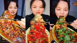Spicy Fish Curry & Fish Fry Mukbang | 생선구이&middot;생선조림 먹방 | Chinese Mukbang Real Sound