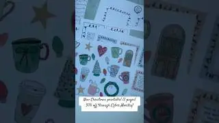 New Christmas printable! 12 pages! 50% off through Cyber Monday!