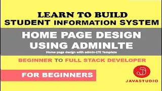 HOME PAGE DESIGN - PART 1| Student Information System | Part 16