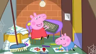 Peppa Pig Makes a SECRET Office🤫 Peppa & George: Drawing Chaos |Full Episodes | Cartoon | 18 Minutes