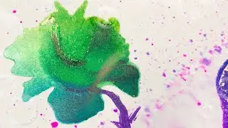 gorgeous Alcohol Ink Blow Out~ so much fun and therapy in Art 🤩