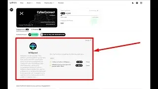 W3Space task completion process (CyberConnect Fan page task )