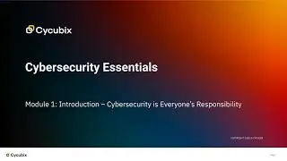 Cybersecurity Essentials: Module 1