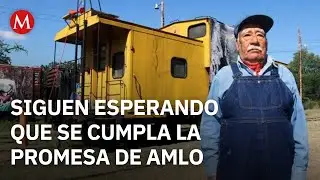 Railroad workers protest over pensions promised by AMLO