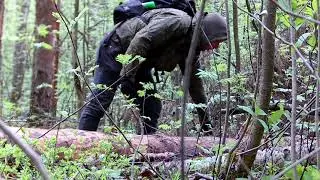 Camp in the real bush. Only hatchet craft. simple shelter. no talk bushcraft