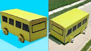 Diy BUS From Paper / Paper Mini Bus / Paper Car