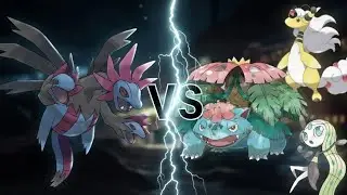 Hydreigon VS Mega Venusaur , Mega Ampharos & Meloetta // Pokemon TCG Pocket //