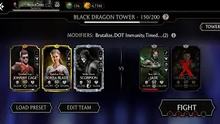 Black Dragon Tower 150 Bosses Fights + Rewards 🔥 Mortal Kombat Mobile Gameplay