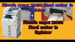 Ricoh 2051 Red color Light Dark