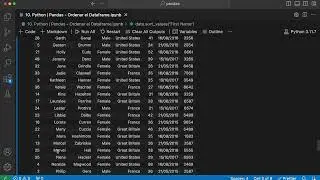 6.15. Python | Pandas - Sorting the Dataframe #python