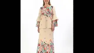 Tiered Bell Sleeve Top (C9235-T) / Printed Fit & Flare Skirt (C9247-S)