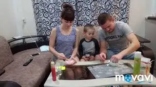 #семейный челлендж-у кого получится #лизун)))