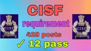 CISF || Recruitment 2019 || Head Constable (Ministerial) [429 Posts]