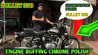 STANDARD NEW 💯CHROME POLISH TRICK 👍ENGINE CLEAN AND BODY FULL REPAINT 🤘RAJA BULLET WORKSHOP 