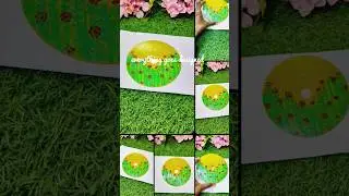 DIY EASY CD PAINTING IDEAS/CD ART💚😍#shorts #shortsviral#youtubeshorts #viralshorts#diy#viral#trend