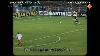 Holland74 3x van Hanegem vs Brazil #WorldCup74