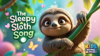 The Sleepy Sloth Song | Calm Bedtime Nursery Rhyme for Kids | Kids Songs | Nursery Rhymes