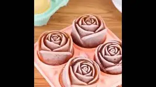 3D Rose Shape Silicone Ice Mold