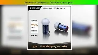 LETSHUOER Singer | 8mm dynamic magnetostatic driver hybrid IEM headphones with tuning nozzle and 4N