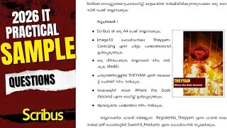SSLC IT Model Sample Questions | Scribus 2