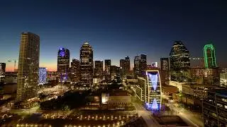 Downtown Dallas Timelapse Day to Night