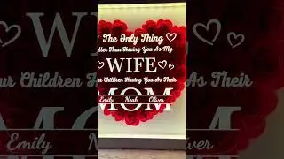 Having You As My Wife Mother's Day Gift | Flower Shadow Box With LED Light | Gift For Wife