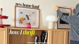 thrifting home decor for my new apartment vlog - IKEA DEJSA lamp with smart life bulb, IKEA lighting