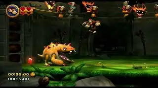 [Donkey Kong Country Returns] 1-B Mugly's Mound &mdash; 37.82 (Shiny Gold Medal) [Guide]