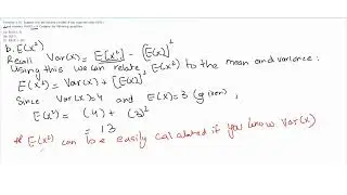 Properties of Expectation | Practice Question
