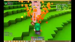 Cubeworld: Fire Mage vs Alpaca Boss