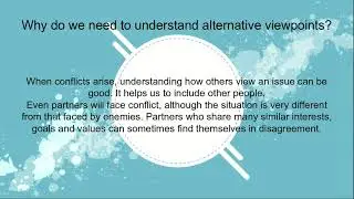 Alternative viewpoints video