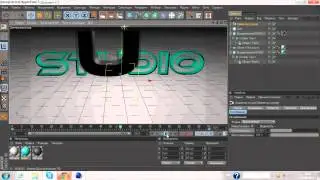 Tutorial #1 Cinema 4D Studio - Простейшая анимация текста