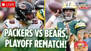 LIVE: Green Bay Packers vs Chicago Bears, PLAYOFF MATCHUP! - Did Jeff Hafley GUARANTEE a Win?