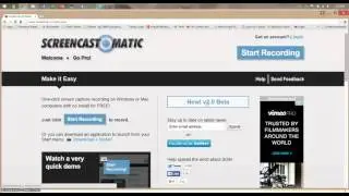 Video Tutorial  -  Screencast o matic