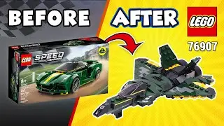 LEGO Speed ​​Champions Lotus Jet MOC (76907) [172 шт.] Альтернативная сборка для Lotus Evija | Ин...