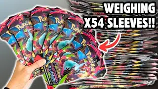 Weighing And Opening x54 Phantasmal Flames Sleeved Booster Packs