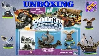 UNBOXING Skylanders Spyro's Adventure PIRATE SEAS Adventure Pack toys review