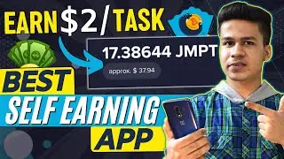 JumpTask - New earning app | Complete tasks and earn money online | Crypto earning