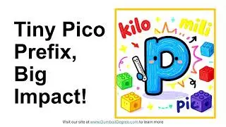 What does the prefix pico (p) mean?