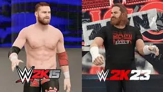 Sami Zayn Entrance Evolution WWE 2K15-WWE 2K23