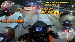 Duke 390🔥 Exhaust 😱 Fire On Road * Hyper Ride 🔥 Old Model