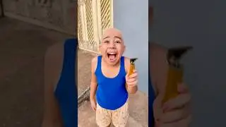 ELA FICOU CARECA 😱😱😱#shorts #funny