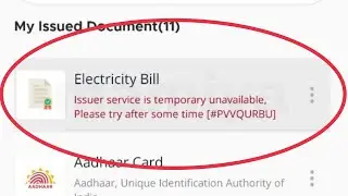 Digi Locker Fix Issuer service is temporary unavailable, Please try after some time [#PVVQURBU]