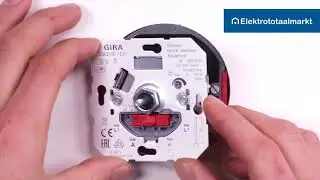 Gira dimmer 226200 in basisschakeling aansluiten - Elektrototaalmarkt.nl