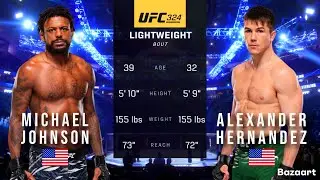 MICHAEL JOHNSON VS ALEXANDER HERNANDEZ FULL FIGHT UFC 324