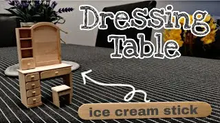 DIY Mini Dressing Table | Wood Stick Craft