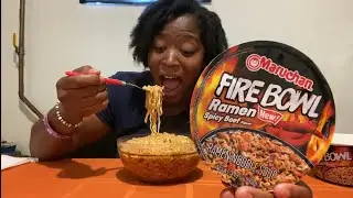 FIRE BOWL Spicy Beef Ramen| Couldn&rsquo;t take the heat!