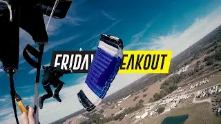 Friday Freakout: Skydiver's Scary Parachute Collision at 400 Feet!