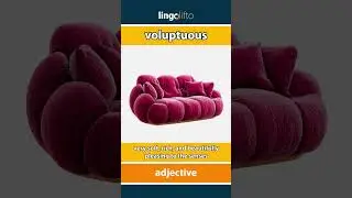 🇬🇧 Voluptuous Meaning : Flash Card : Learn English Vocabulary